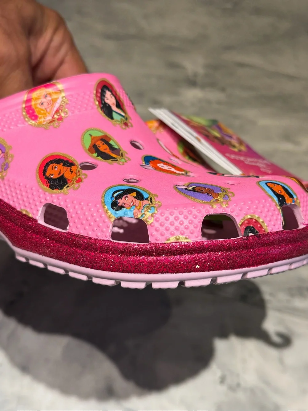 Kids' Pink Disney Princess Clog-Style Slip-Ons